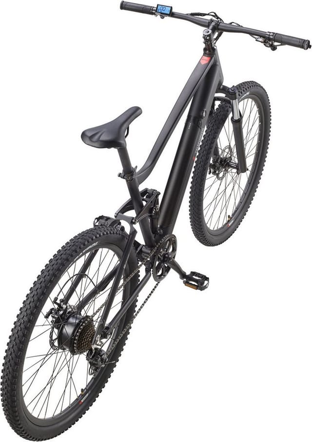 TELEFUNKEN M937 E-MTB Mountainbike Fully, 7-Gang Kettenschaltung, Heckmotor, 489,6 Wh Akku, 29" schwarz