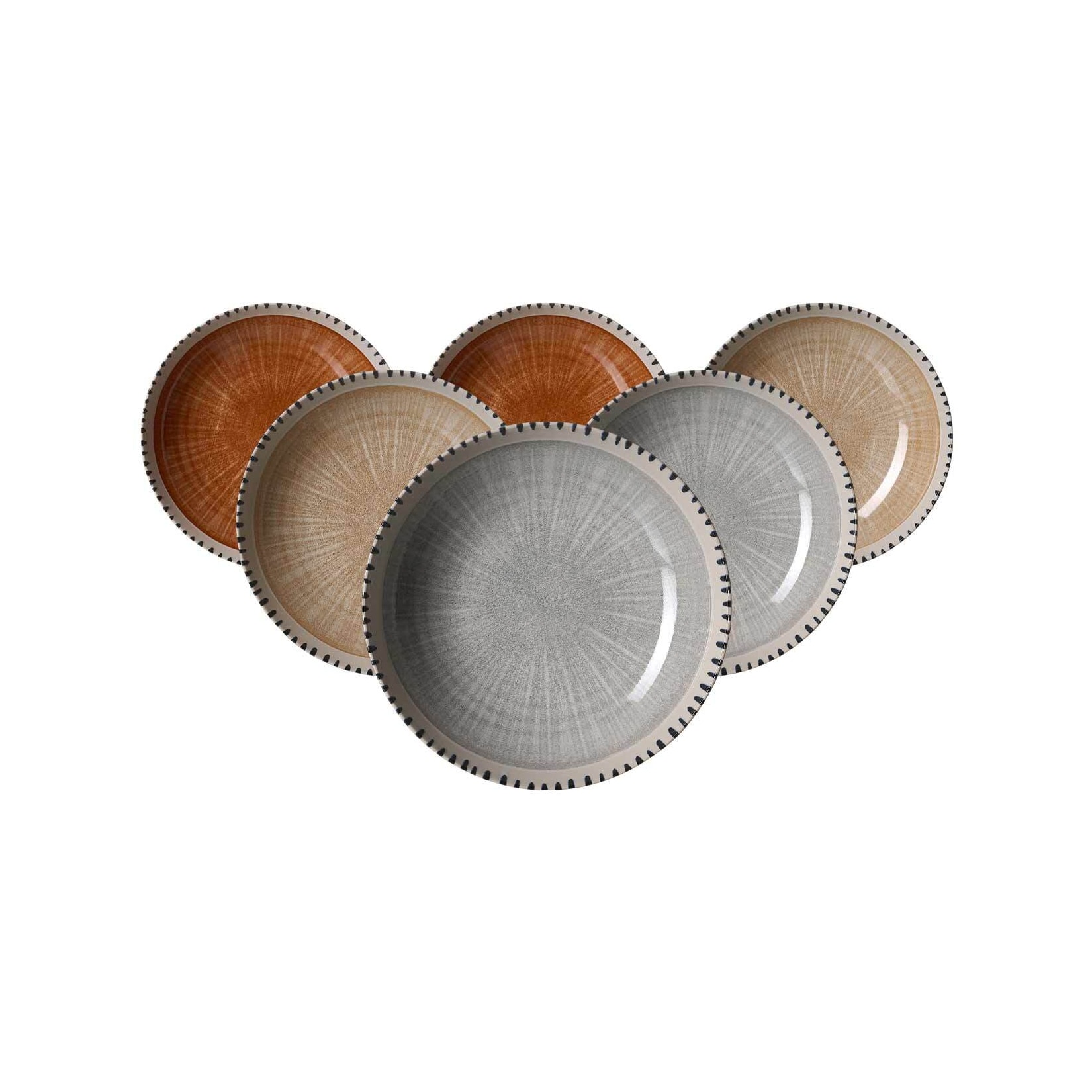 Ritzenhoff & Breker Suppenteller Natura ø 21 cm 6er Set