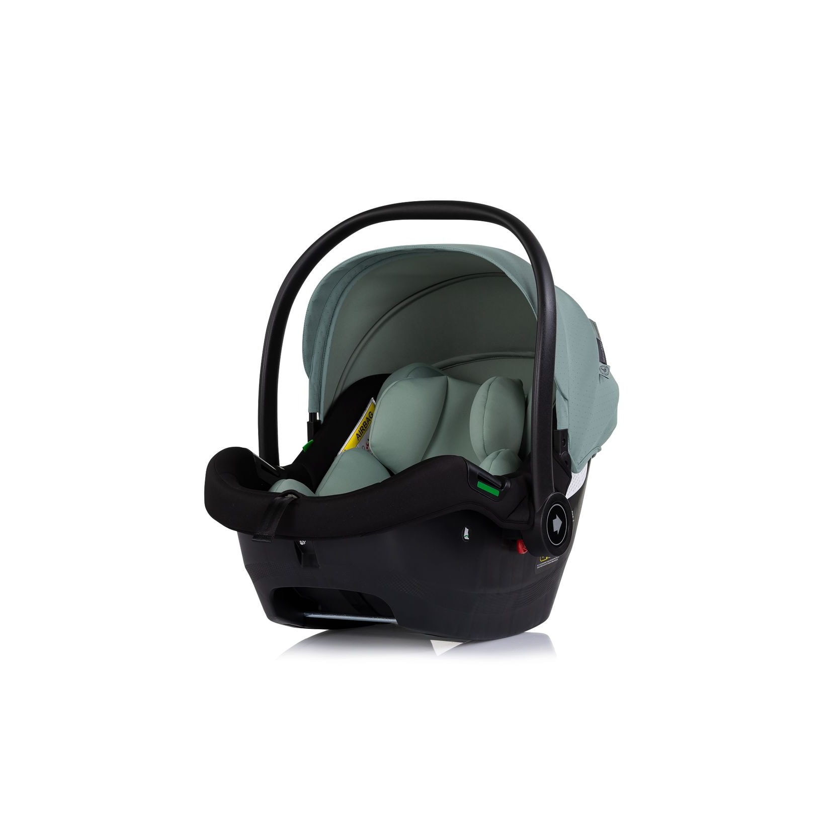 Chipolino Babyschale Elite next Gen i-Size (40-87cm) Schaukelfuß Gurt 3D-Kissen grün