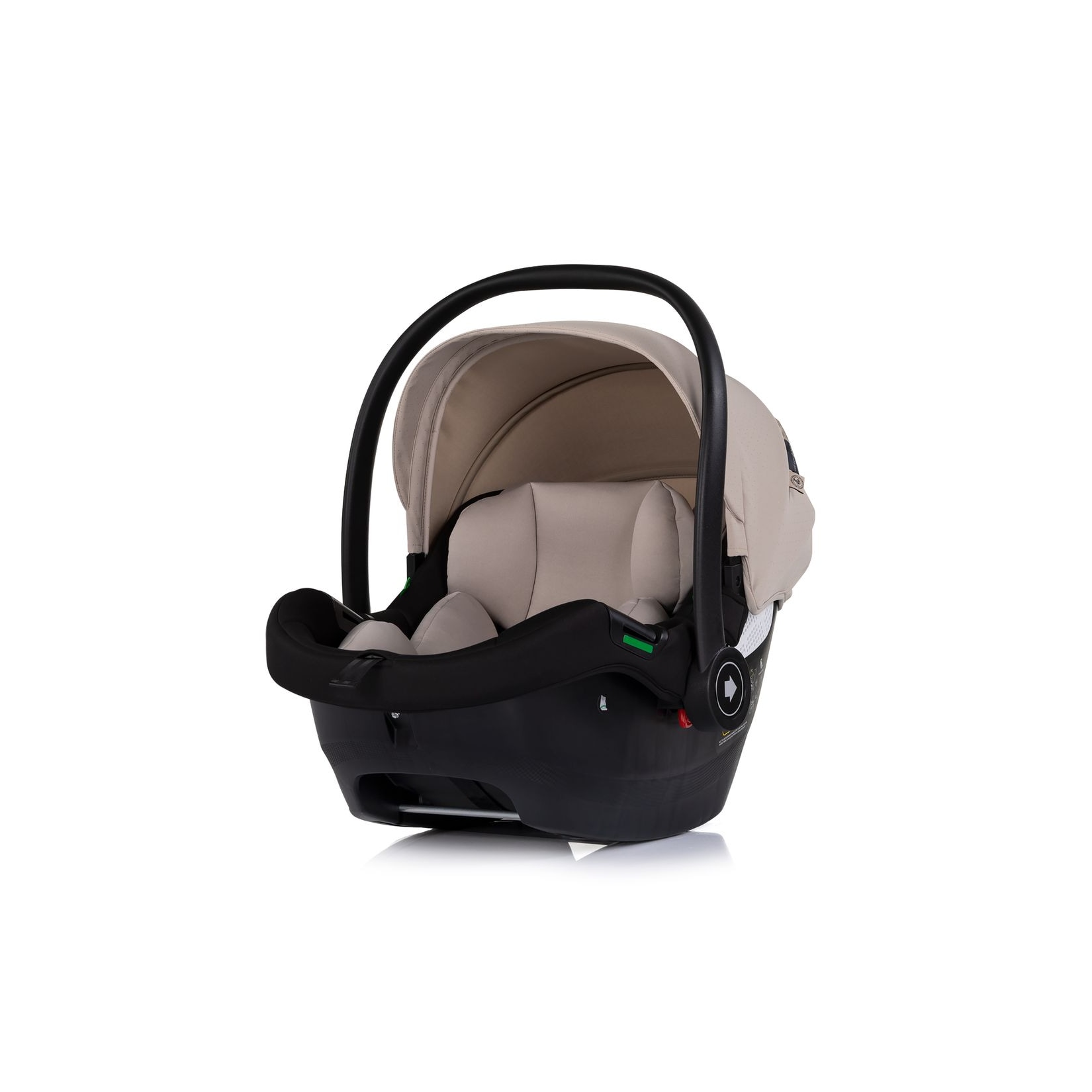 Chipolino Babyschale Elite next Gen i-Size (40-87cm) Schaukelfuß Gurt 3D-Kissen beige