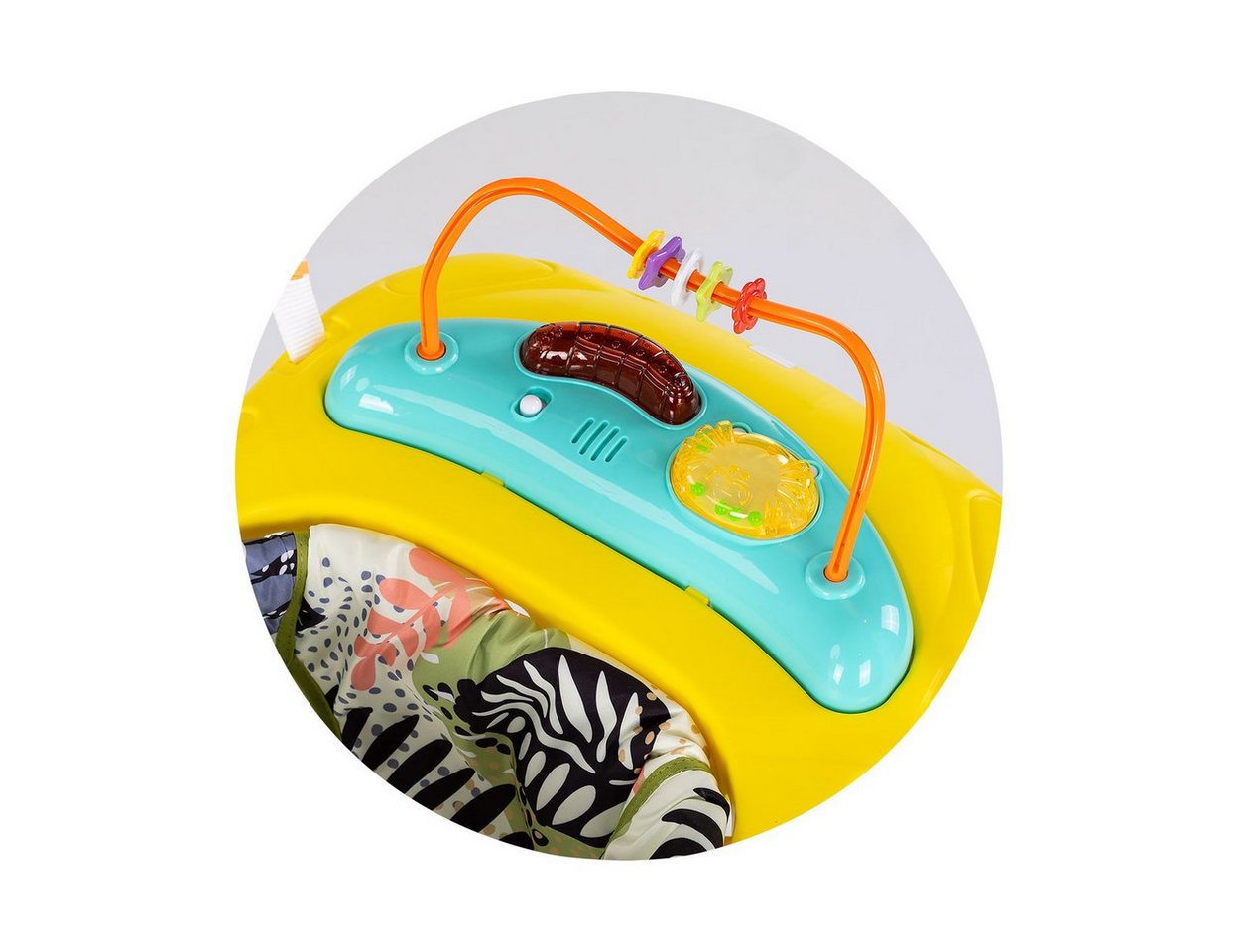 Chipolino Hopser Jumpy Car Musik Licht Hängespielzeug Musikpanel verstellbar gelb Bild 5