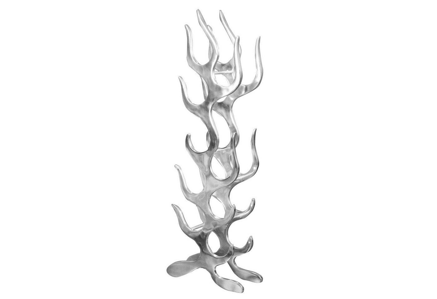 riess-ambiente Weinregal FLAME - 93cm silber für 9 Flaschen Flaschenhalter modern Bild 2