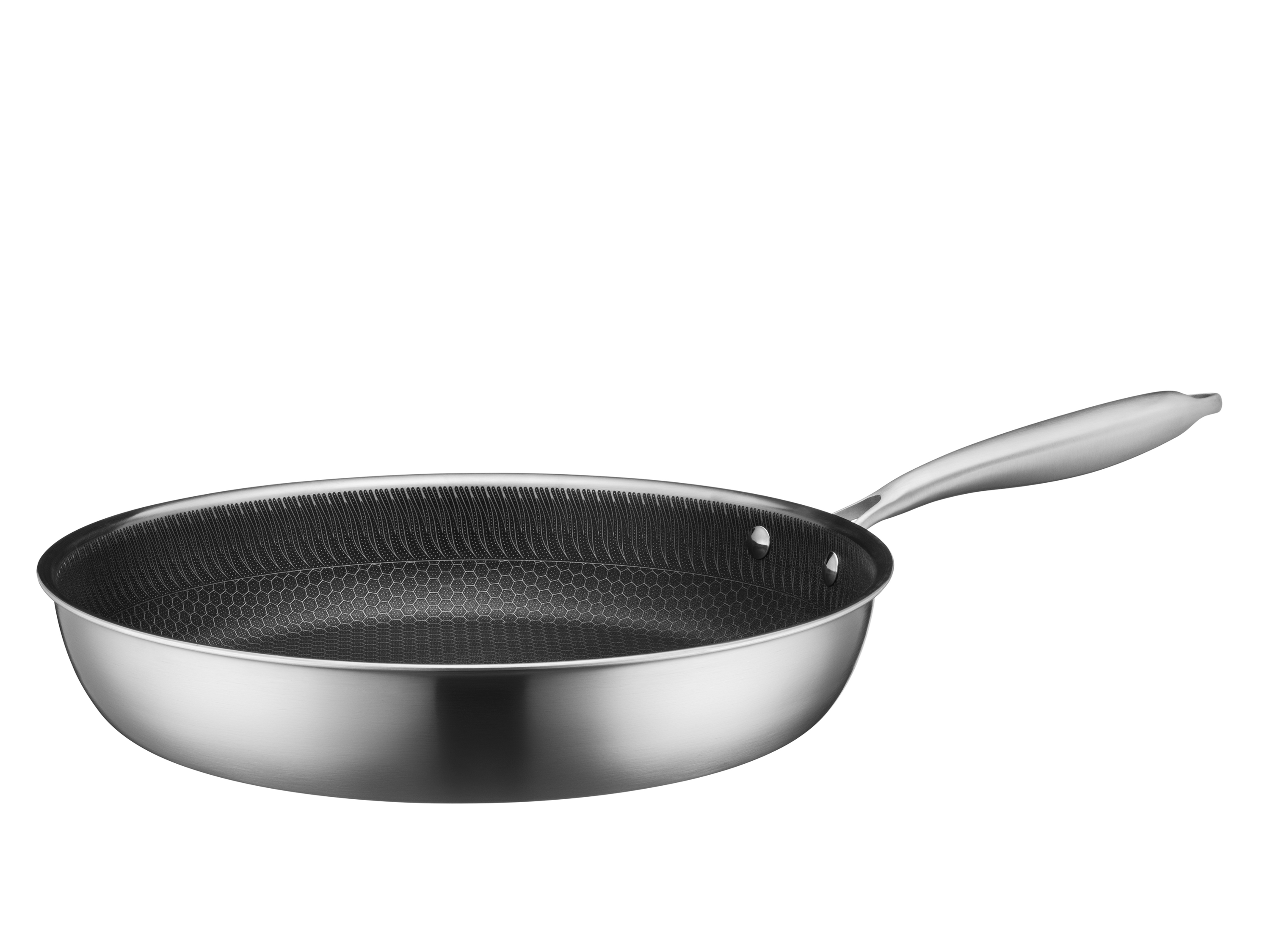 Mäser Bratpfanne 32 cm, Edelstahl Hestia Keramik Silber / Schwarz Bild 2