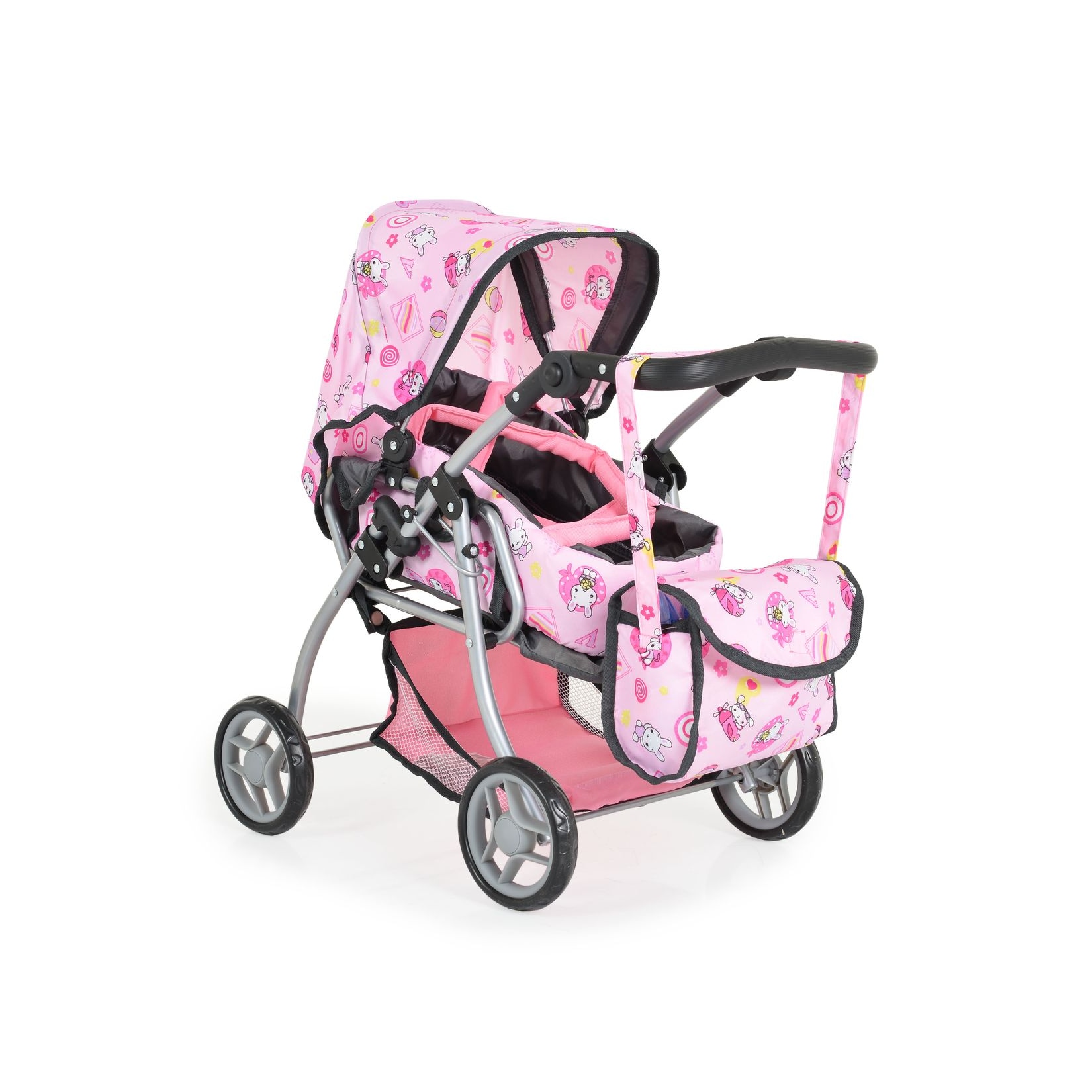 Kitty Kombi Puppenwagen 9672, Softtragetasche, Umhängetasche, zusammenklappbar