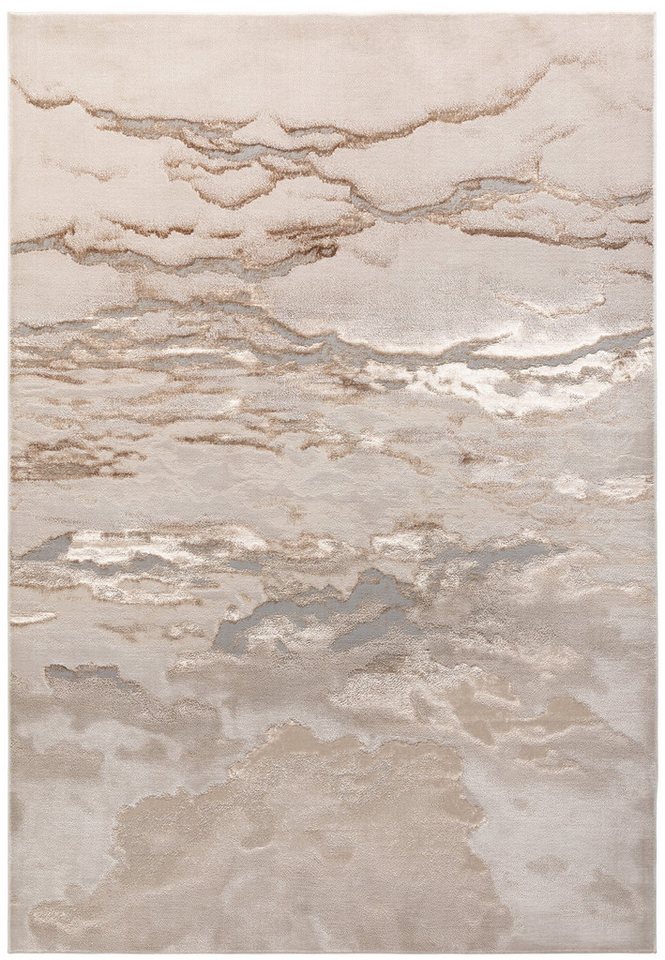 Teppich SARNTAL, abstrakt, Florhöhe 8 mm, Gold, 120 x 170 cm Bild 5