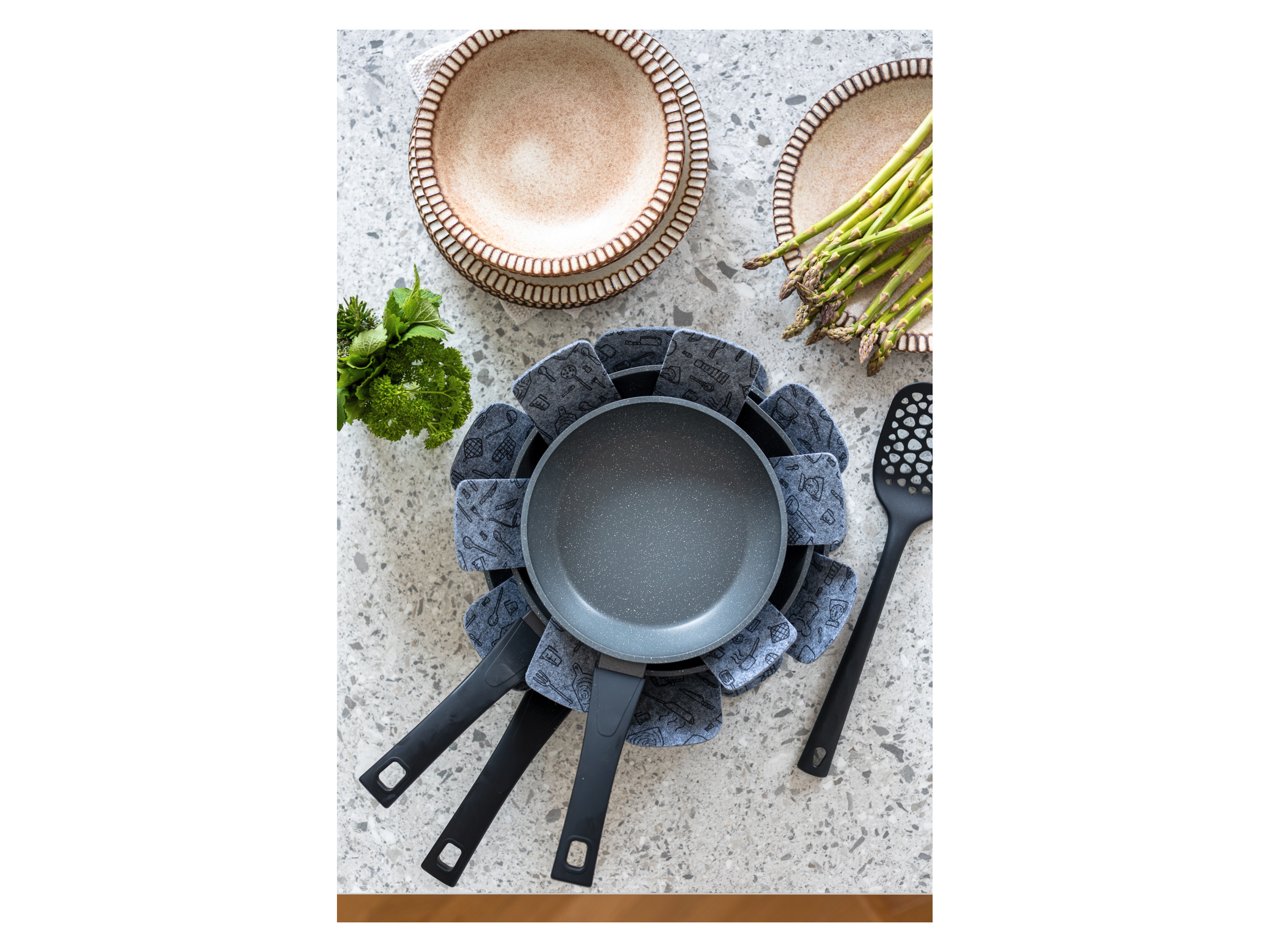 Mäser Pfannen Set, 7-tlg., Aluminium Leonis Schwarz Bild 4