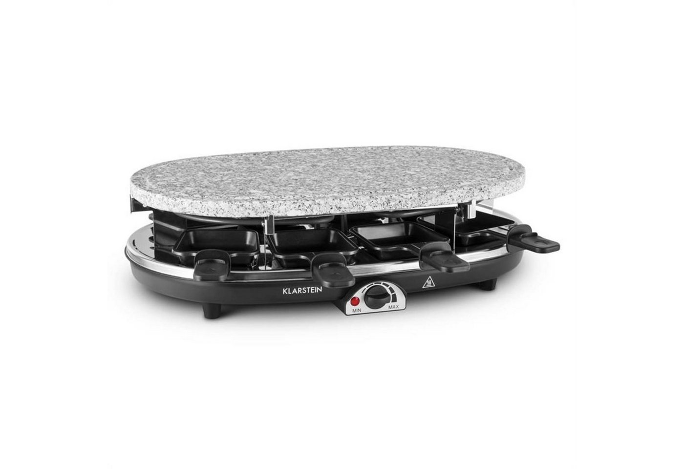 Steaklette Raclettegrill 1500 W Granit-Natursteinplatte 8 Personen Bild 4