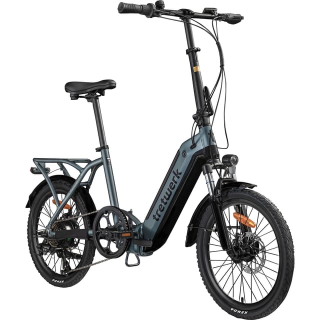 Tretwerk Camper 20" – Kompaktes E-Faltrad mit Shimano 7-Gang-Schaltung & 468Wh Akku