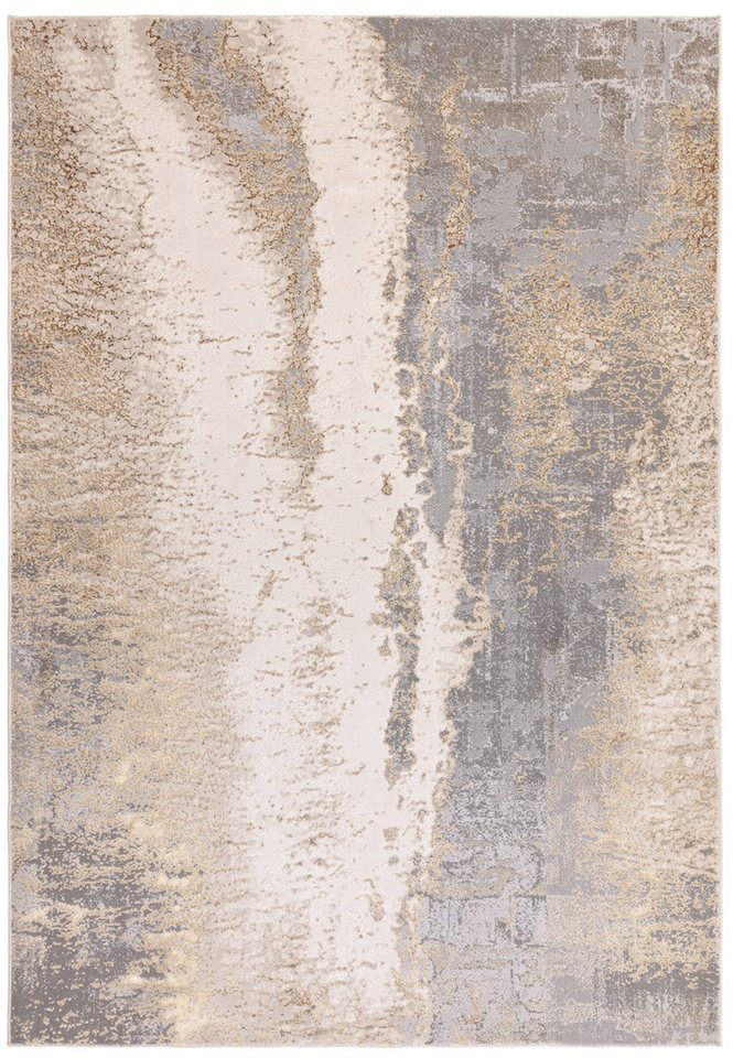 Teppich SARNTAL, abstrakt, Florhöhe 8 mm, Silbergrau, 120 x 170 cm