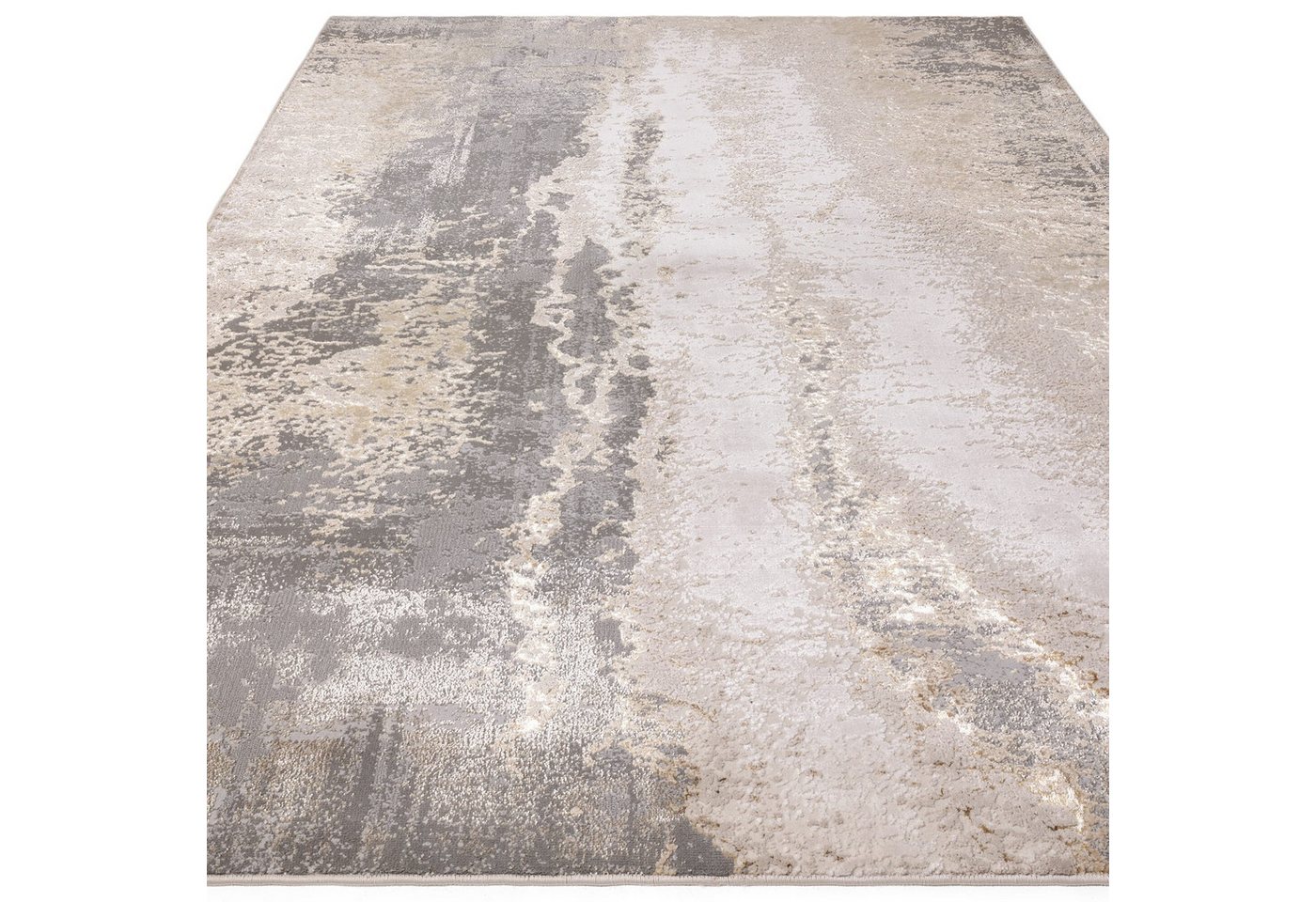 Teppich SARNTAL, abstrakt, Florhöhe 8 mm, Silbergrau, 120 x 170 cm Bild 5