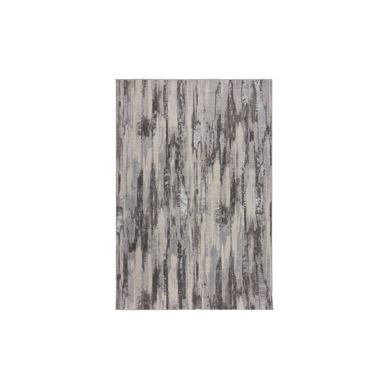 Teppich abstrakt Silber 80 x 150 cm - ZENNOR Kadima Design
