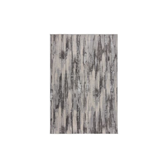 Teppich abstrakt Silber 80 x 150 cm - ZENNOR Kadima Design