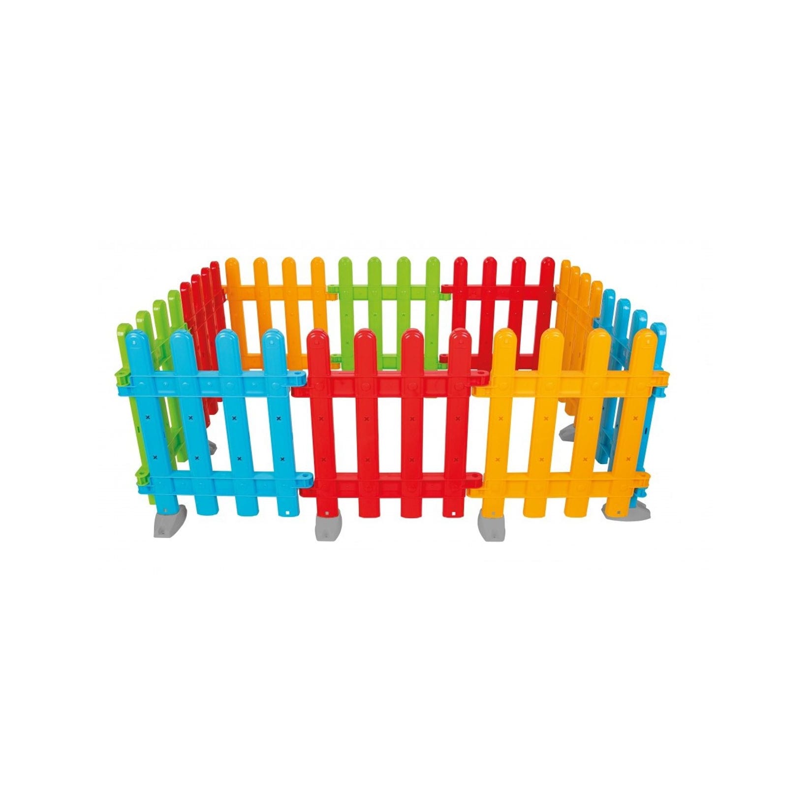Pilsan Kunststoff Spielzaun Multi 06226 Laufgitter, 10 Elemente á 51 x 4 x 54 cm bunt