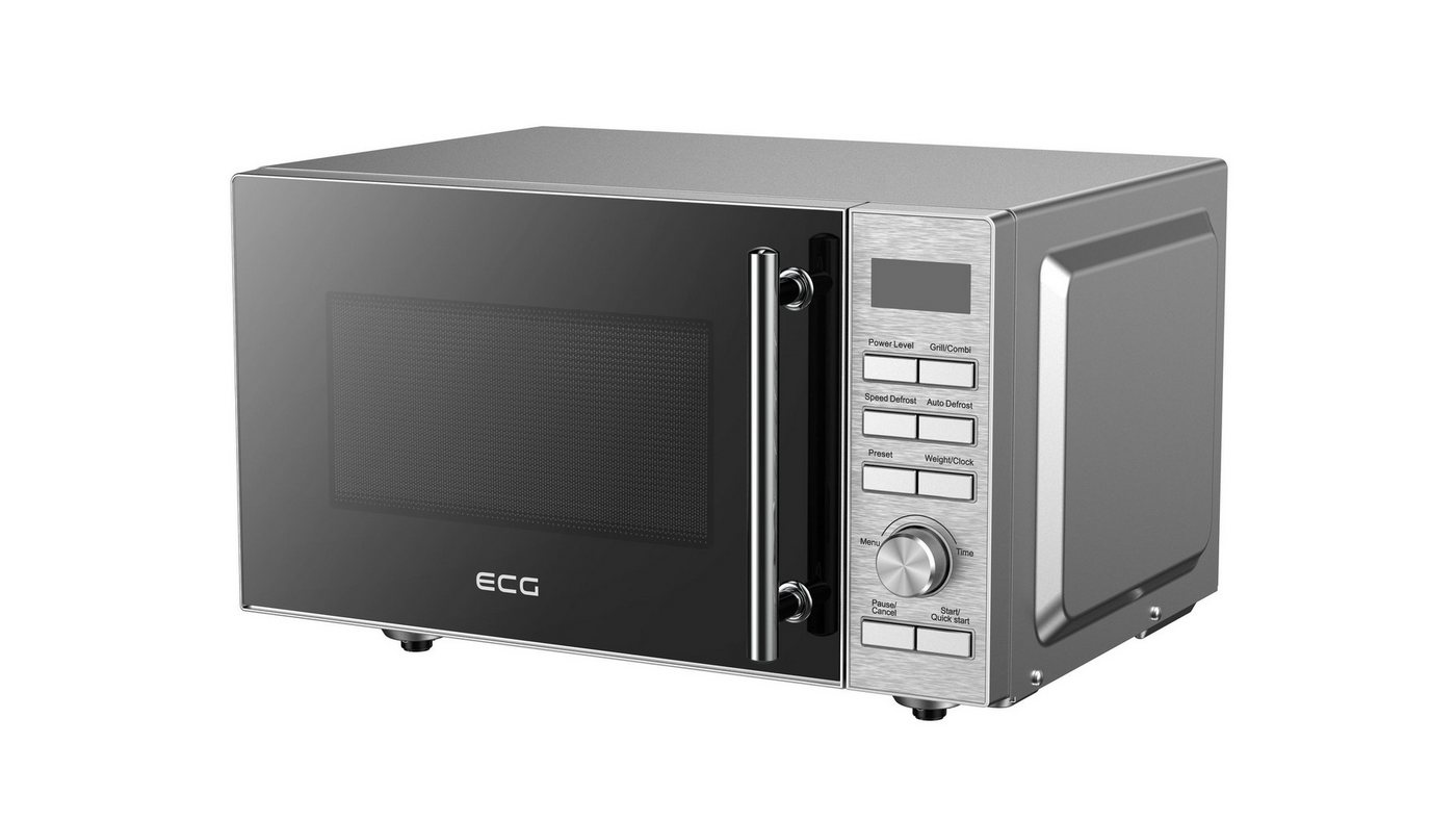 ECG MTD 2083 FGS Flachbett Silber Mikrowelle mit Grillfunktion