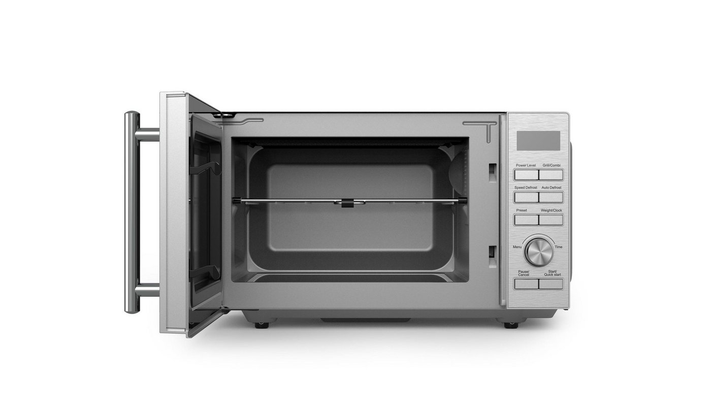 ECG MTD 2083 FGS Flachbett Silber Mikrowelle mit Grillfunktion Bild 2