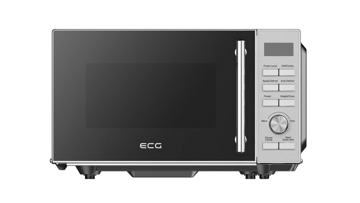 ECG MTD 2083 FGS Flachbett Silber Mikrowelle mit Grillfunktion Bild 3