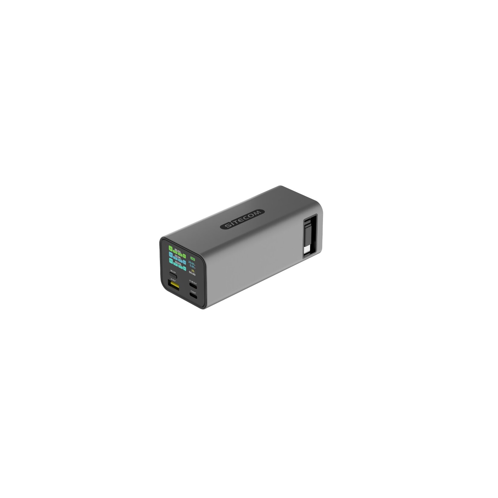 Sitecom Laptop Powerbank 20000 mAh 100W mit ausziehbarem USB C Kabel