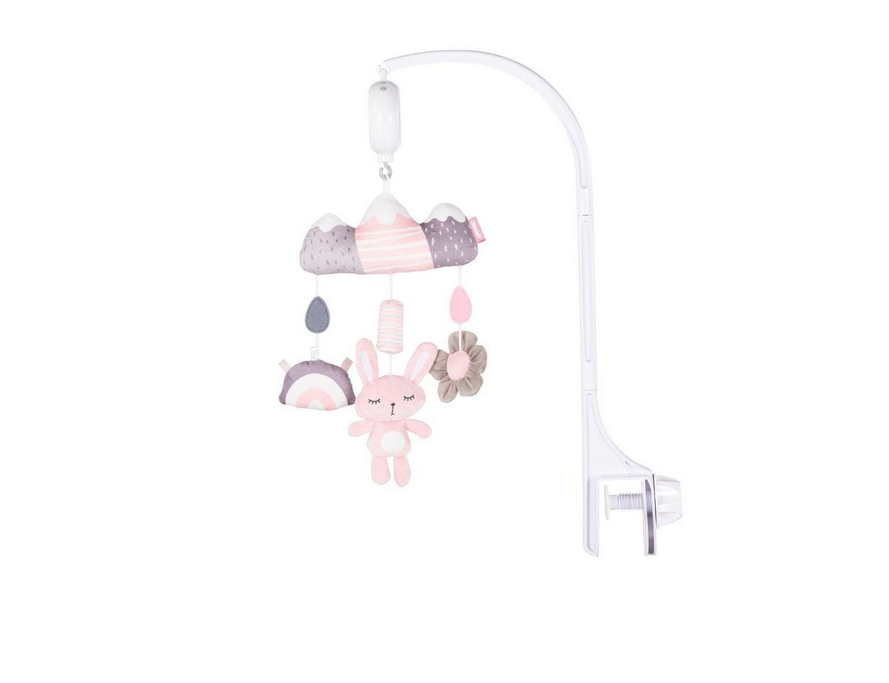 Chipolino Musik Mobile sleeping Rabbit Lautstärkeregelung Melodien Regenbogen rosa Bild 5