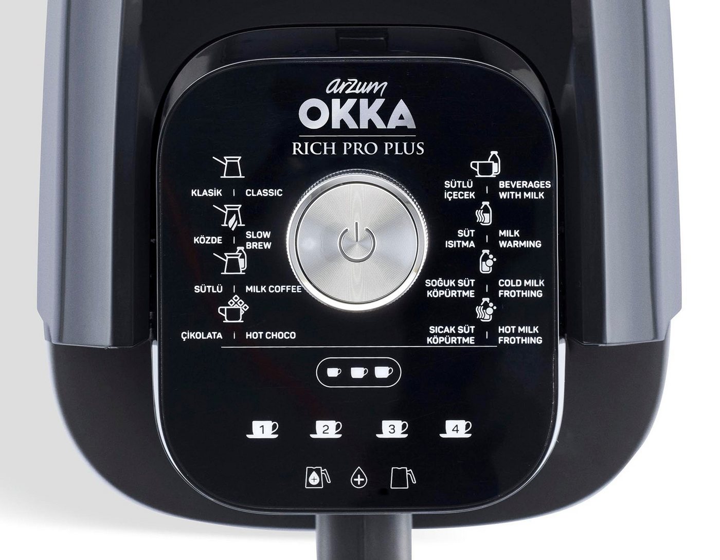 Arzum OK0038-0500 Rich Pro Plus Kaffeemaschine Chrome Bild 2