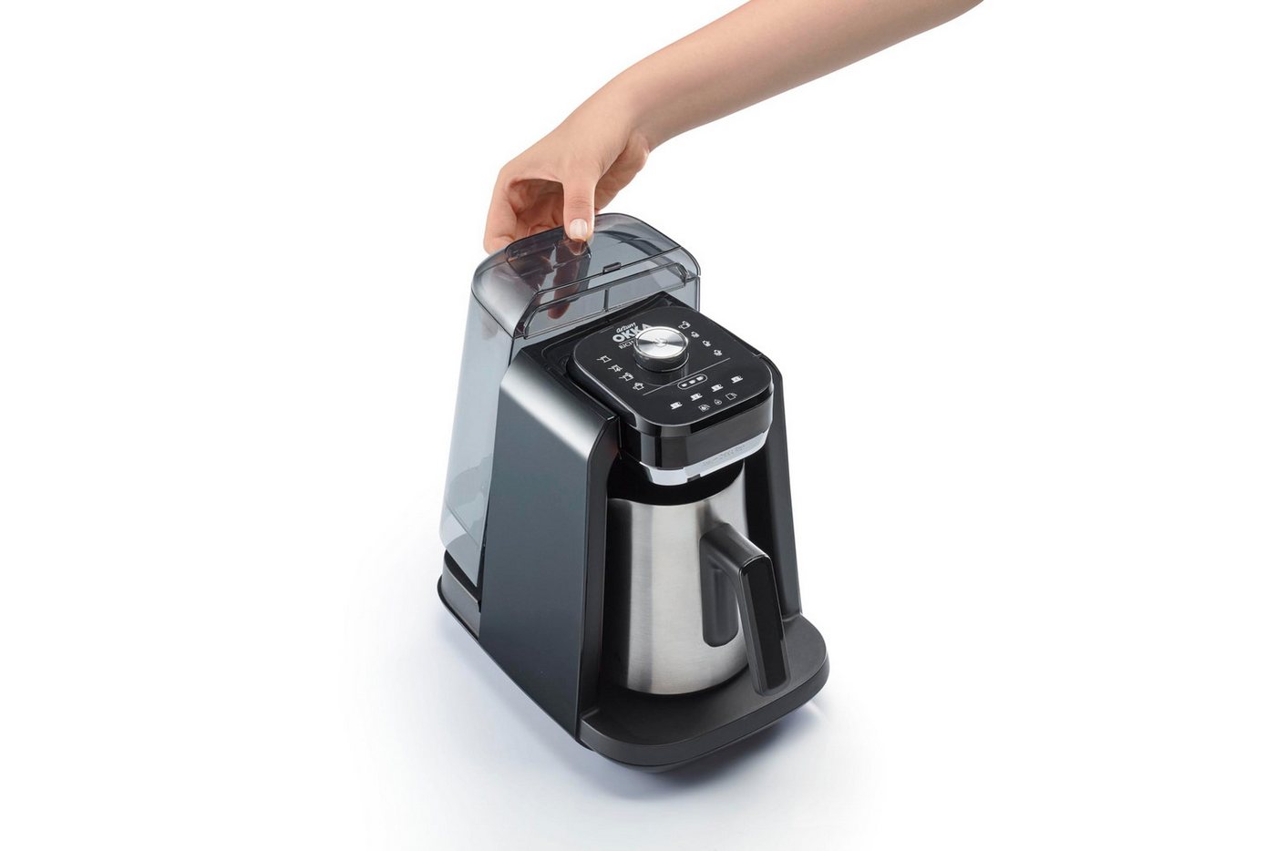 Arzum OK0038-0500 Rich Pro Plus Kaffeemaschine Chrome Bild 5