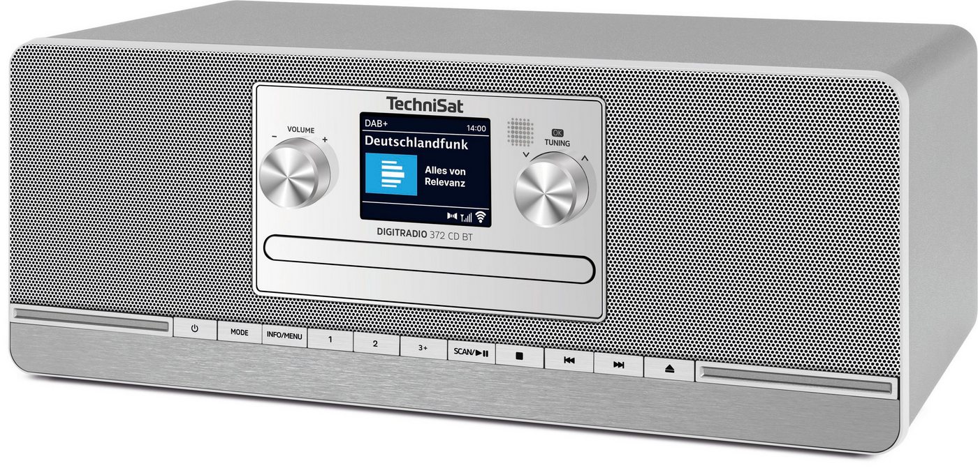 TechniSat DIGITRADIO 372 CD BT - 10 W DAB+ Digitalradio, UKW, CD, Bluetooth, Fernbedienung silber Bild 2
