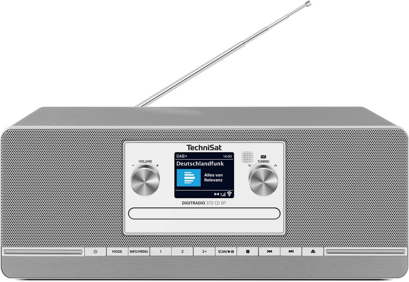 TechniSat DIGITRADIO 372 CD BT - 10 W DAB+ Digitalradio, UKW, CD, Bluetooth, Fernbedienung silber Bild 4
