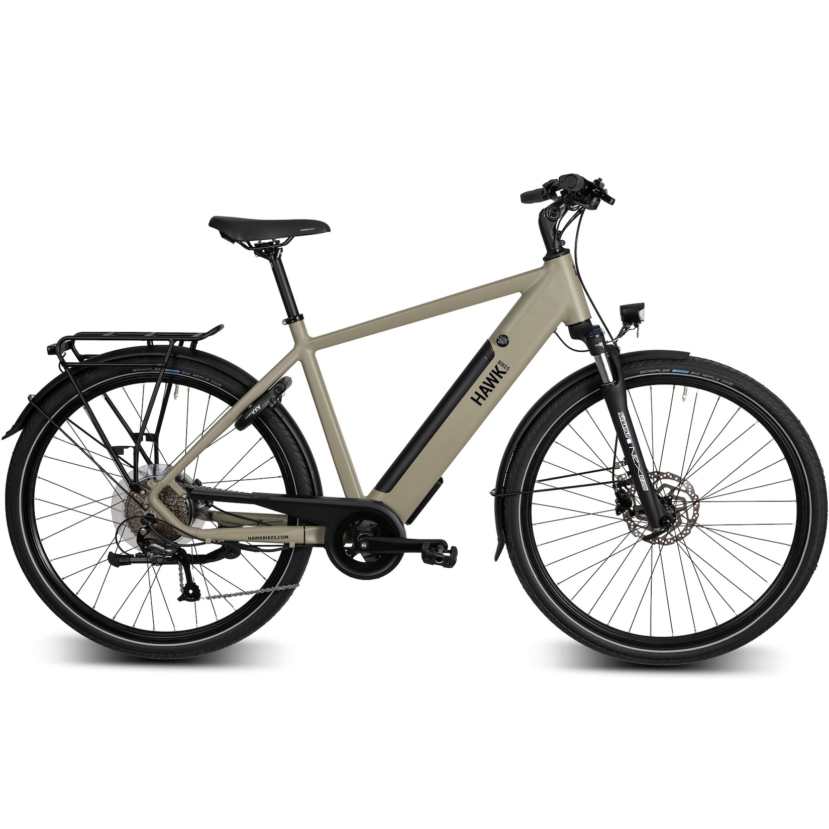 Hawk E-Trekking Gent E-Trekkingrad Herren 28 Zoll 53 cm Diamant - Gelb