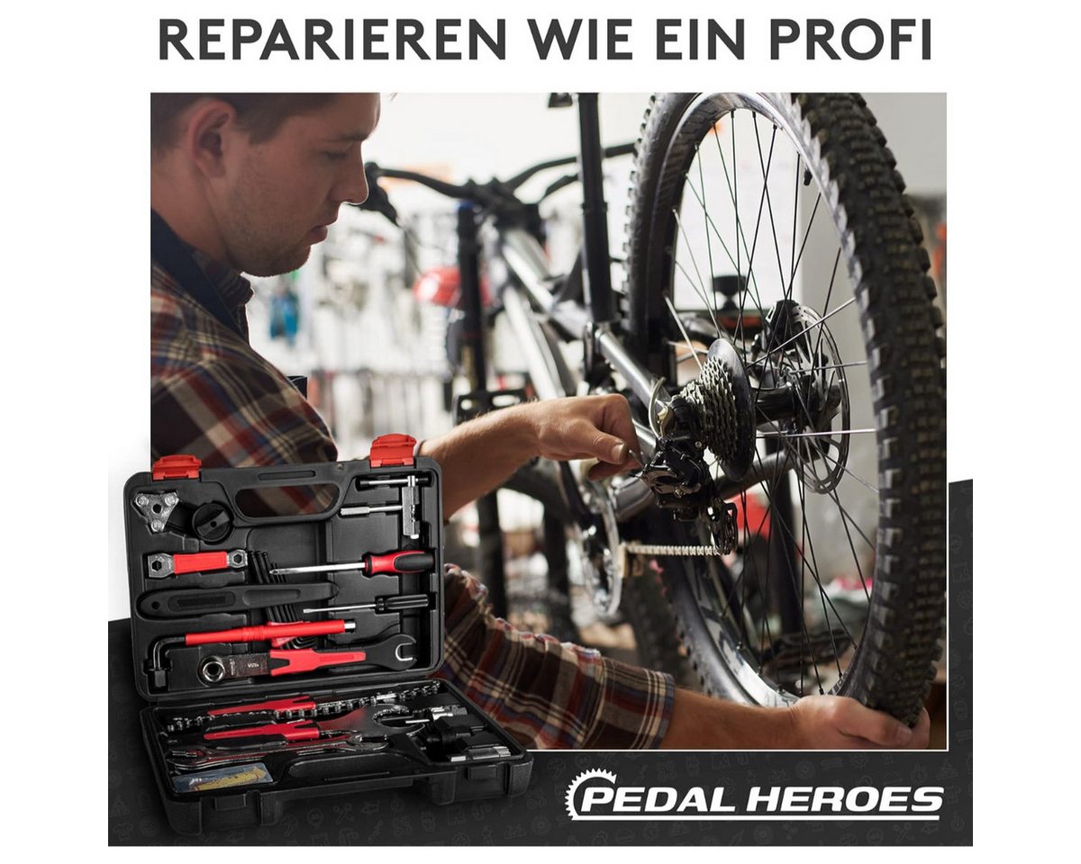 Fahrrad Werkzeug Set 29 Teile mit Koffer, Rahmentasche und Poliertuch Bild 4