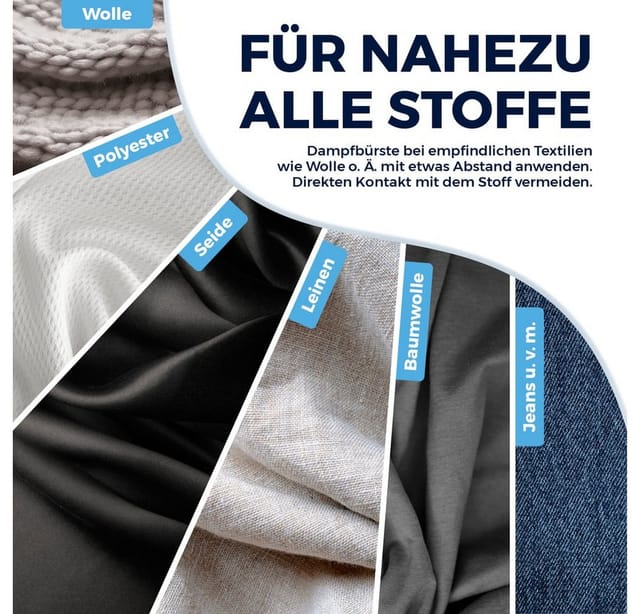 CLEANmaxx Dampfbürste 1200W grau/weiß faltbar