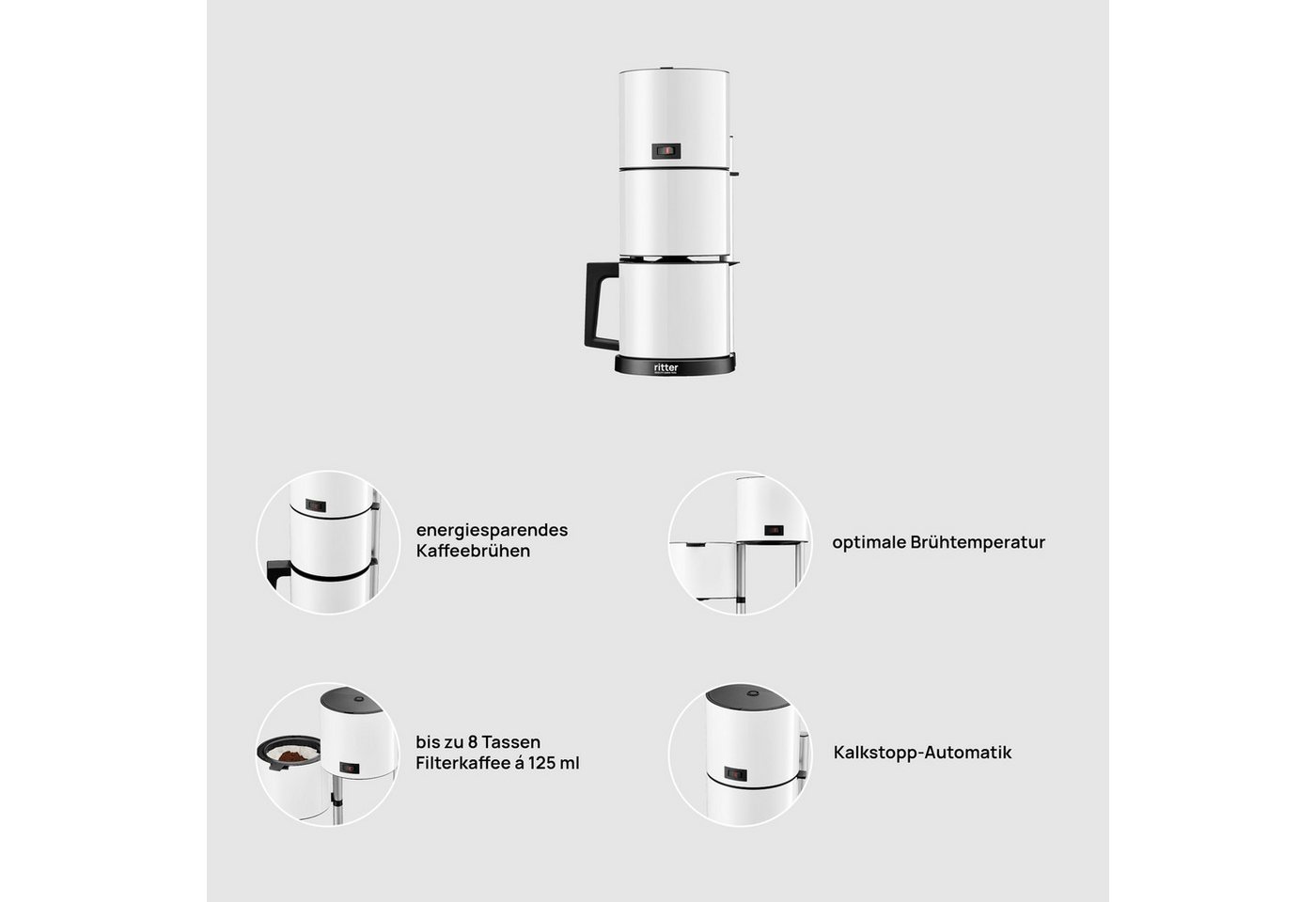 Ritter Pilona 5 Kaffeemaschine Weiß