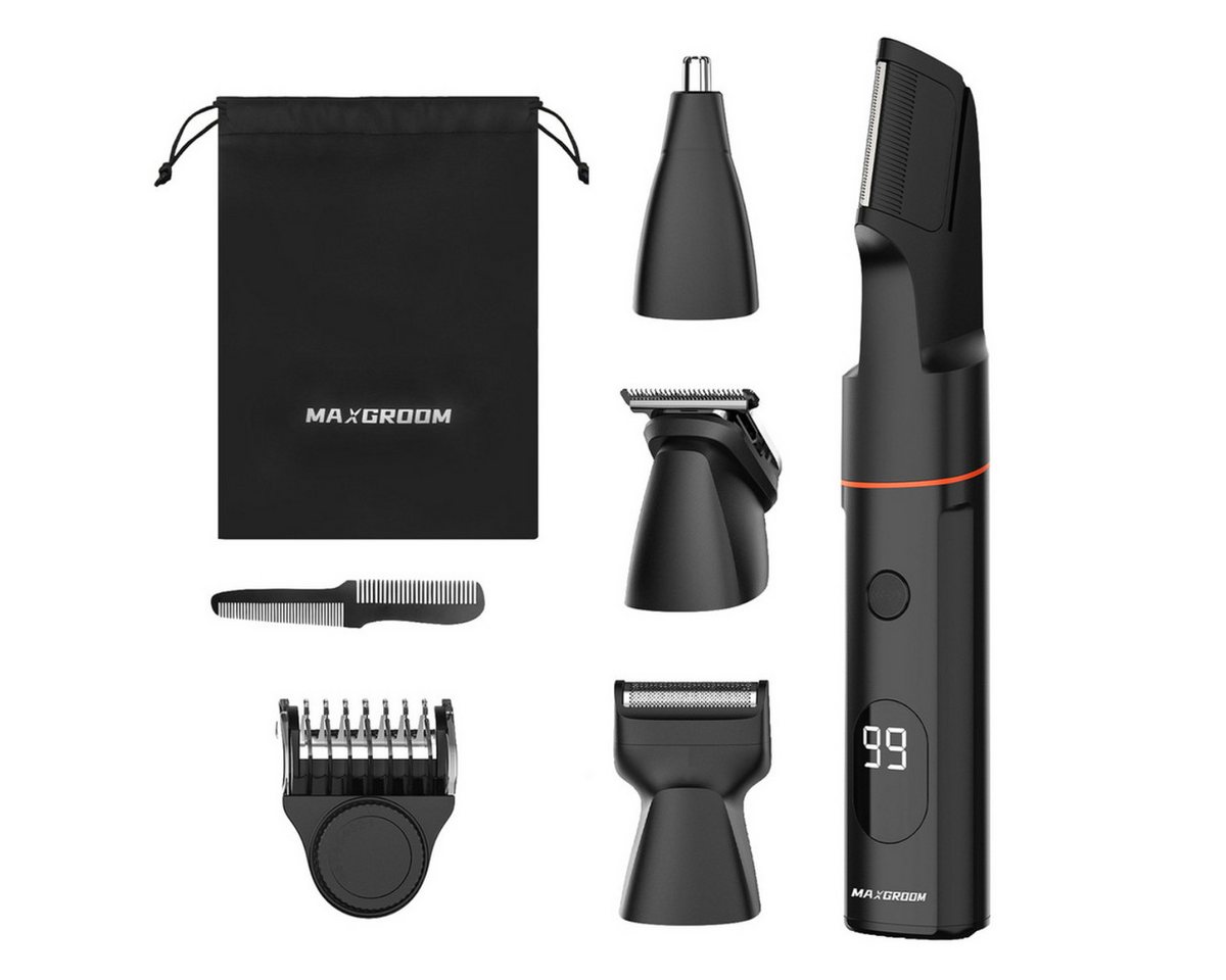 MAXGROOM LK-881 Multifunktionstrimmer Barttrimmer IPX6 Schwarz Bild 2