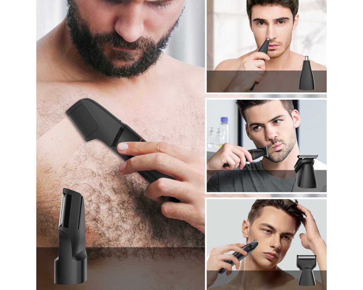 MAXGROOM LK-881 Multifunktionstrimmer Barttrimmer IPX6 Schwarz Bild 5