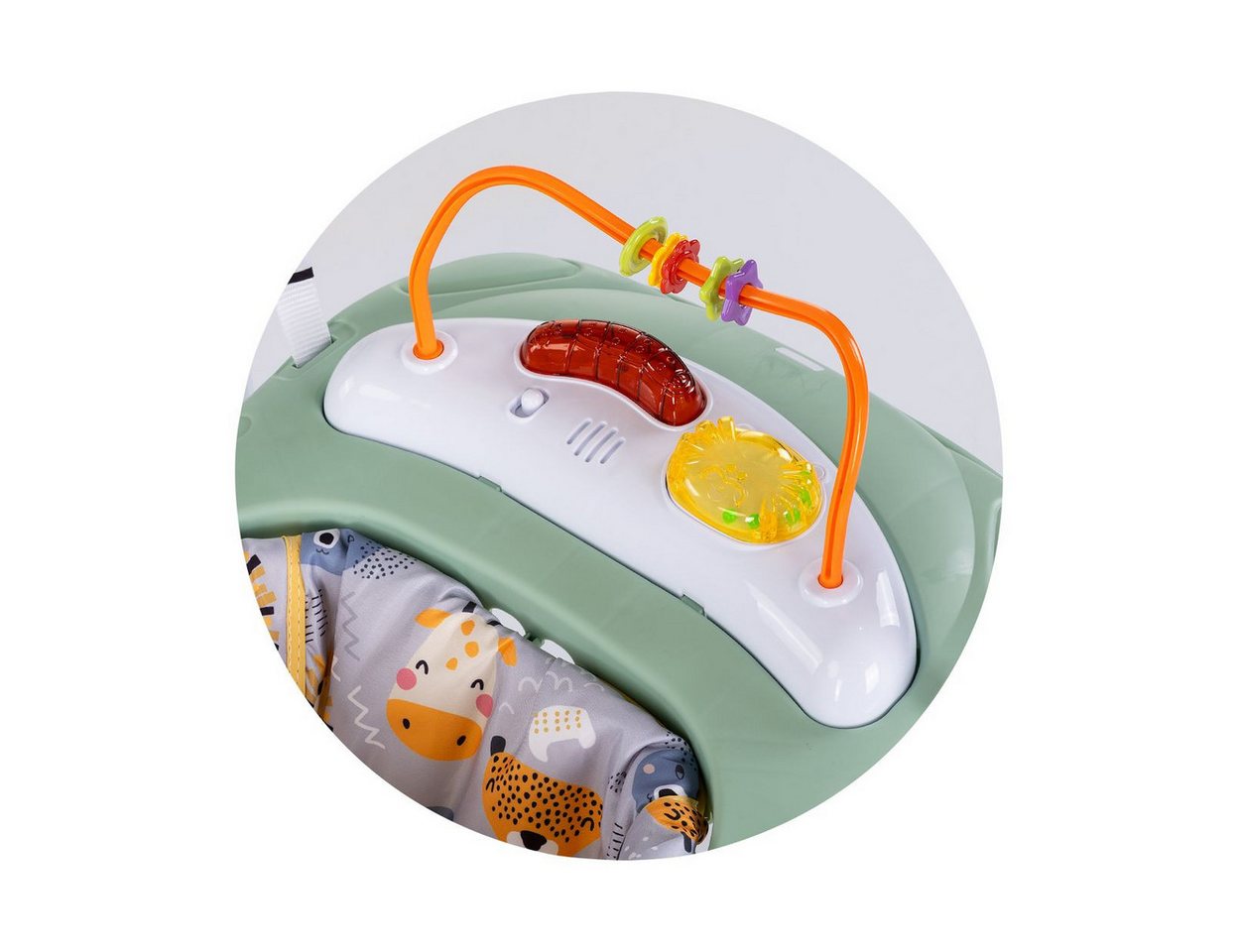 Chipolino Hopser Jumpy Car Musik Licht Hängespielzeug Musikpanel verstellbar grün Bild 3