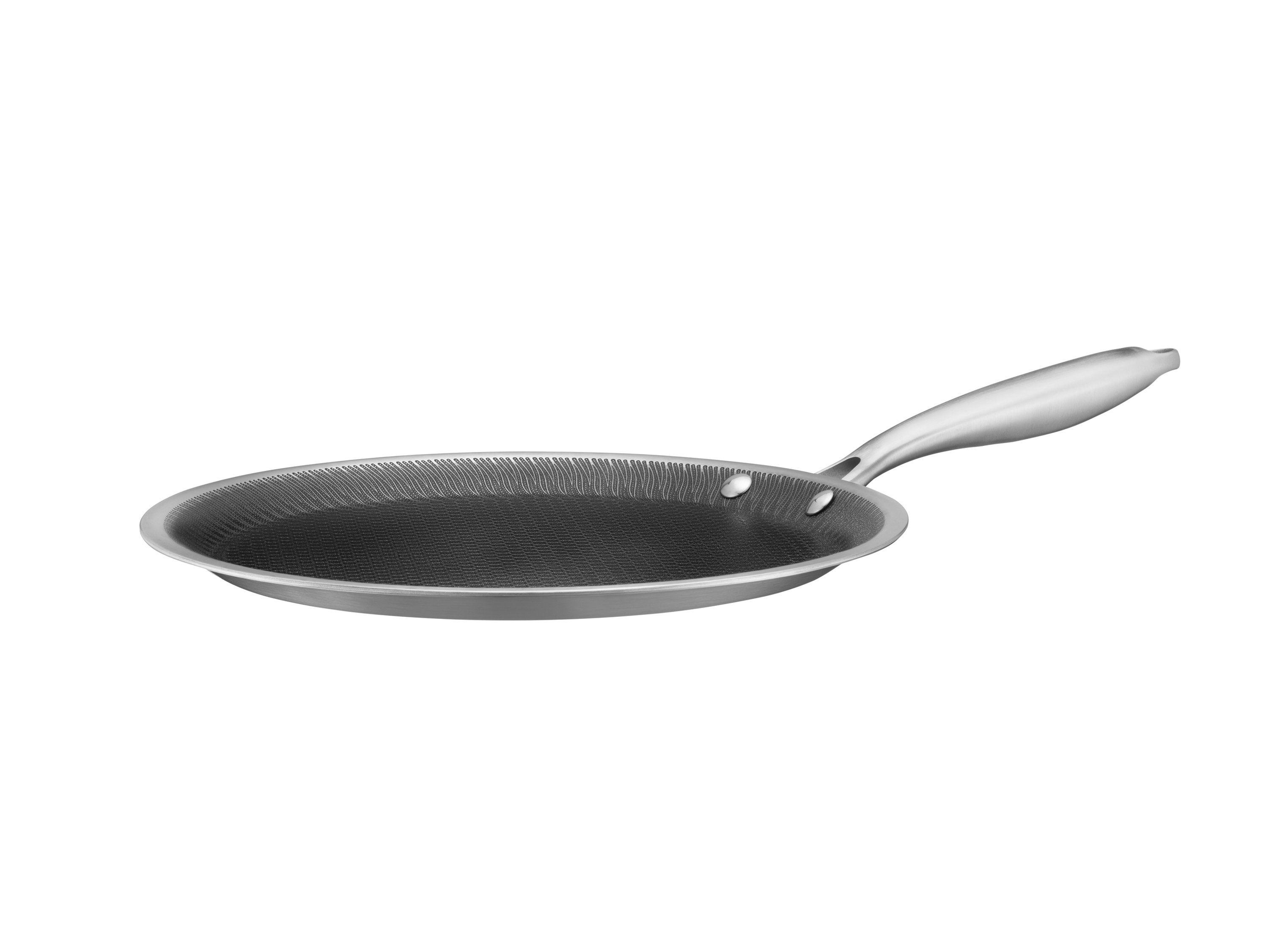 Mäser Crêpe-Pfanne 28 cm, Edelstahl Hestia Keramik Silber / Schwarz Bild 3