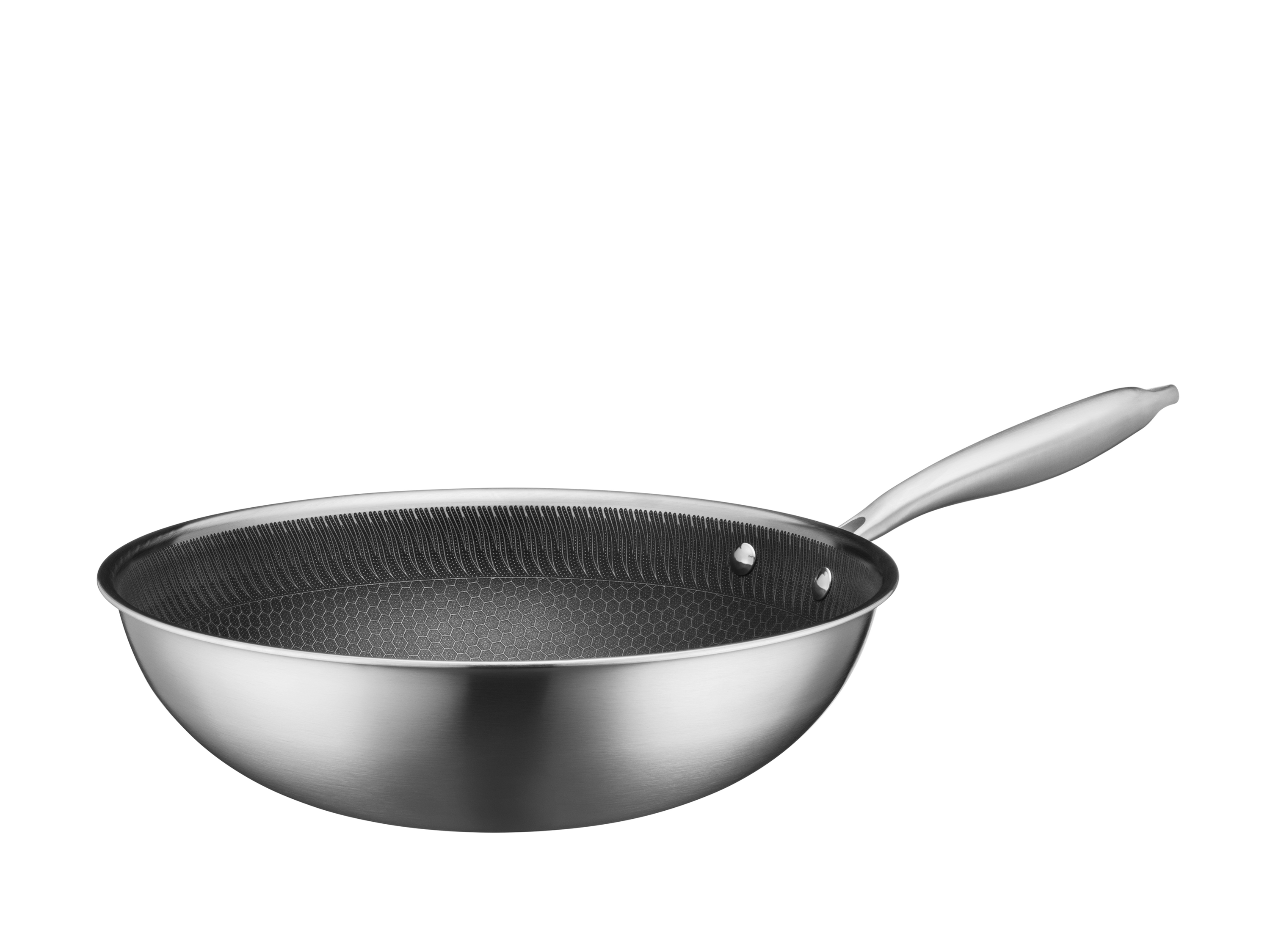 Mäser Wok 30 cm, Edelstahl Hestia Keramik Silber / Schwarz Bild 2