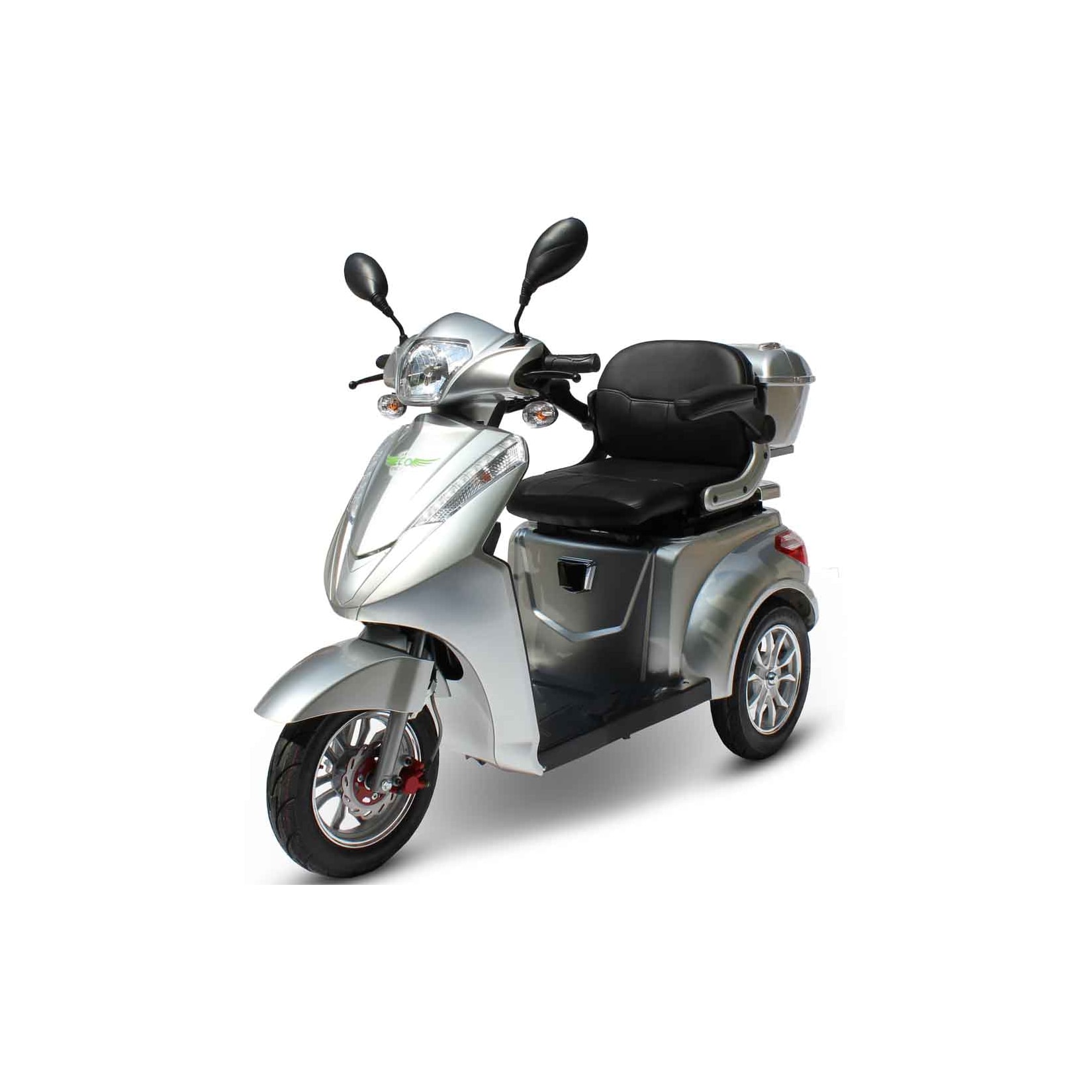 ECO ENGEL 501 Elektroroller, 25 km/h mit 30 Ah Li-Io Akku herausnehmbar, Silber
