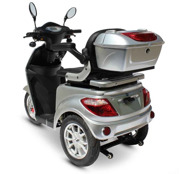 ECO ENGEL 501 Elektroroller, 25 km/h mit 30 Ah Li-Io Akku herausnehmbar, Silber