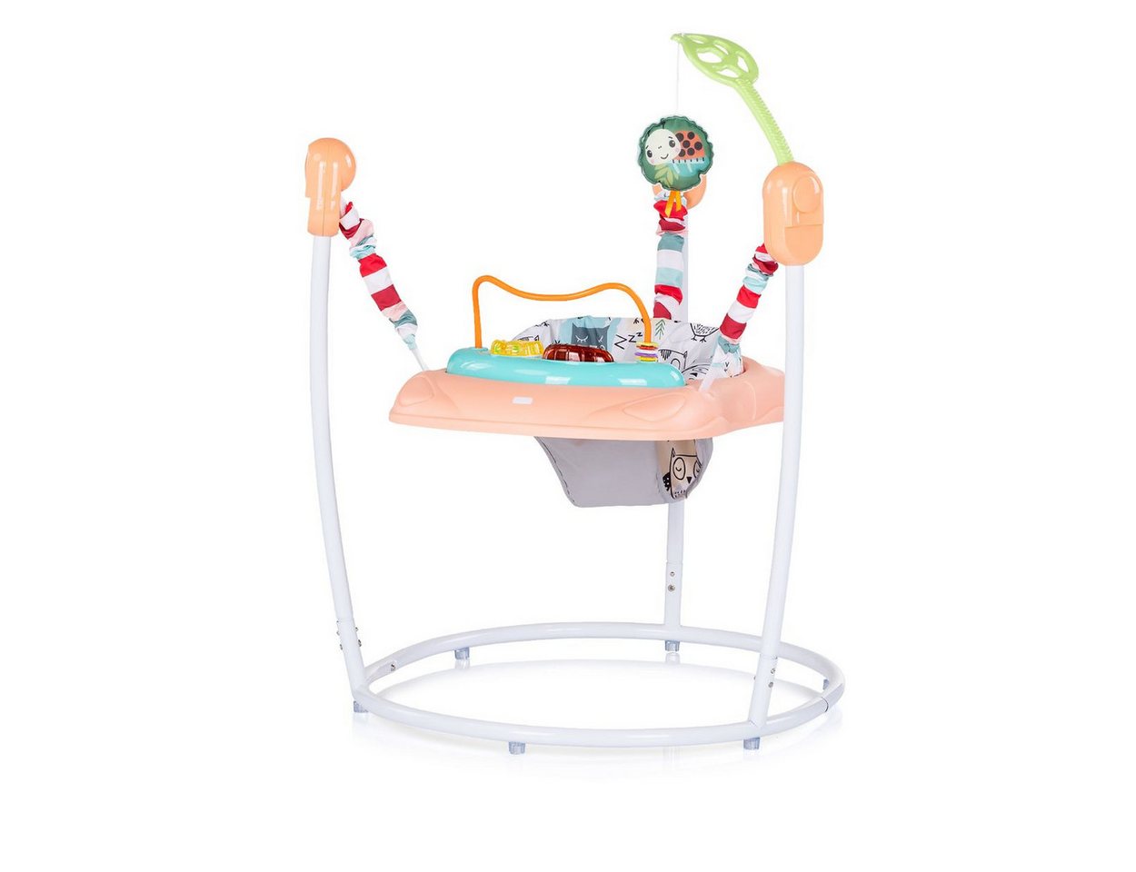 Chipolino Hopser Jumpy Car Musik Licht Hängespielzeug Musikpanel verstellbar rosa Bild 5