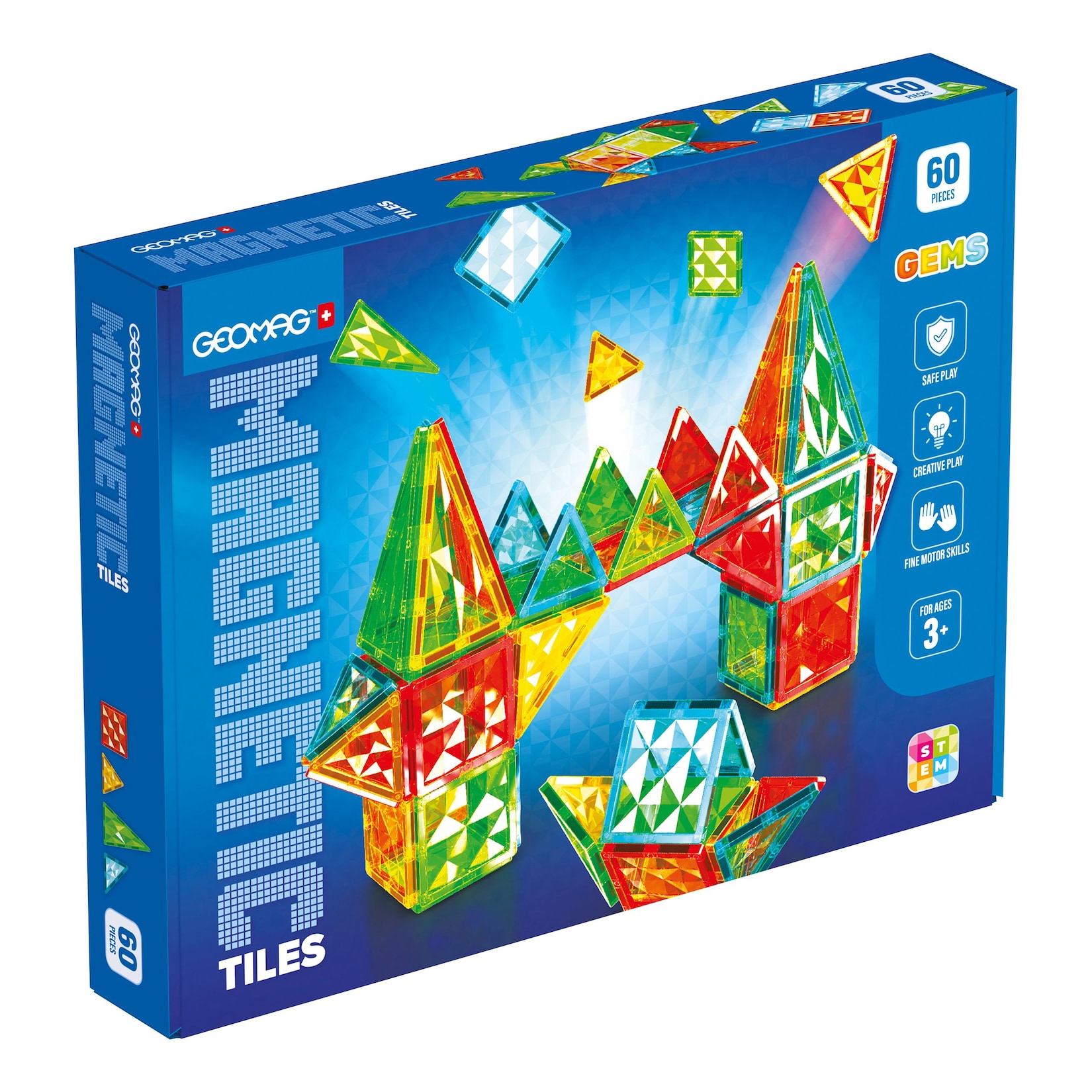 4103 Geomag Magnetic Tiles Gems 60
