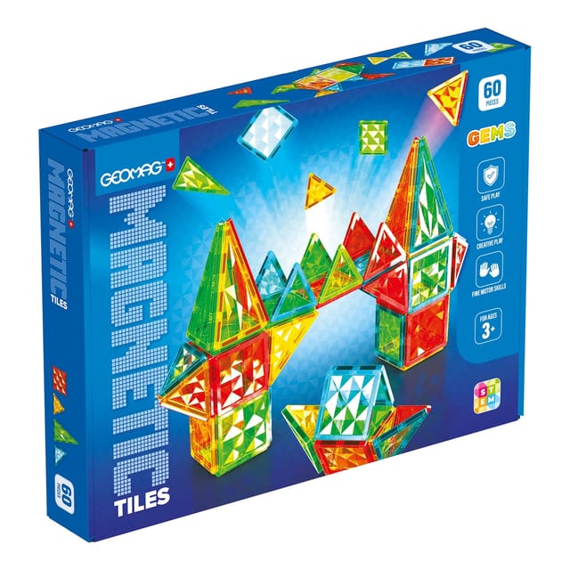 4103 Geomag Magnetic Tiles Gems 60
