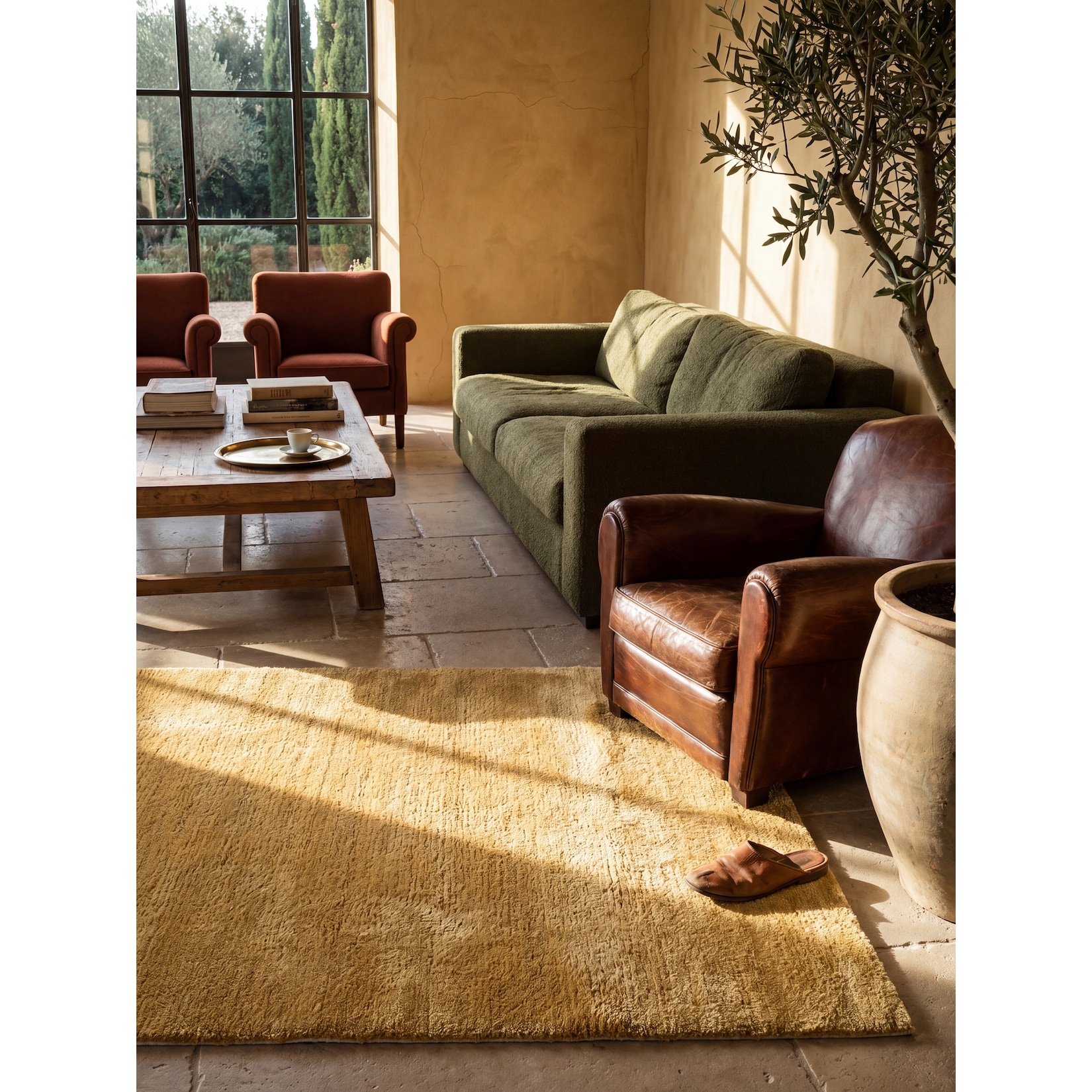 Teppich Antirutsch Gold 140x200 cm - ALDAN Kadima Design