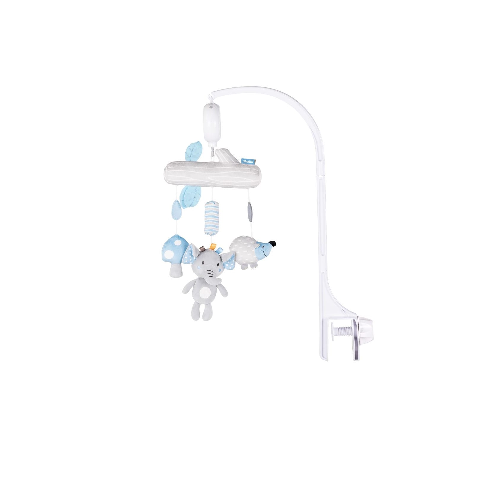 Chipolino Musik Mobile happy Elefant 360 Gad Drehung 35 Melodien Plüschtiere blau