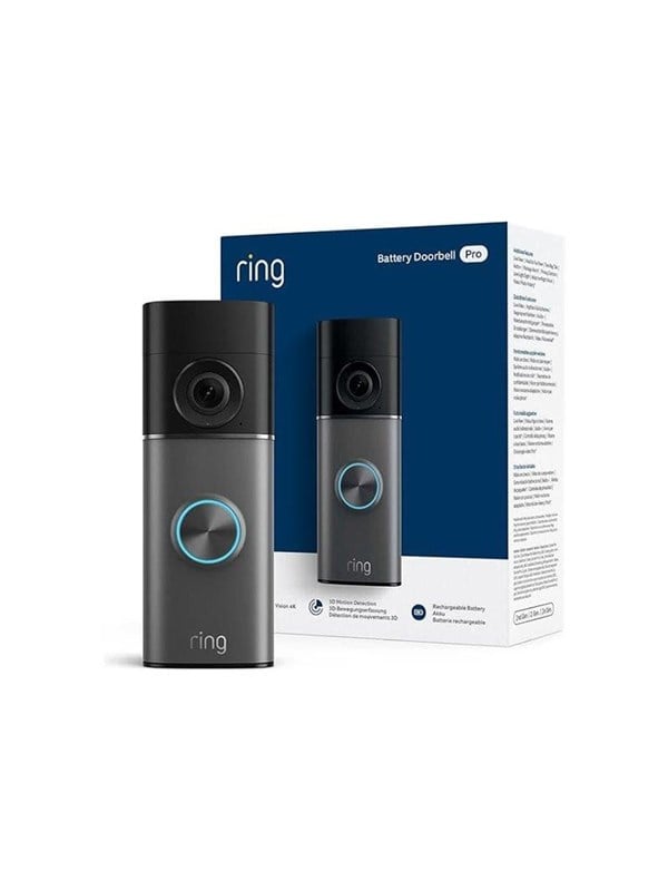 Ring Battery Video Doorbell Pro - Retinal 4K - Deep Silver