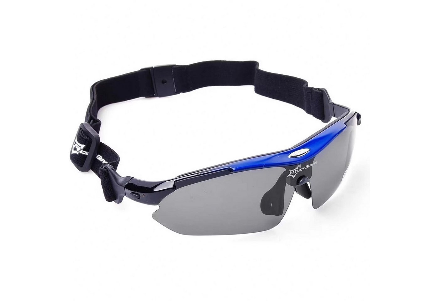Rockbros 10007 Polarized Cycling Glasses - Black and Blue