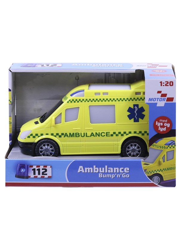 Impulse Toys Ambulance bump n' go m/lys og lyd
