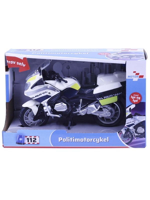 Impulse Toys Politimotorcykel m/lys og lyd 18cm
