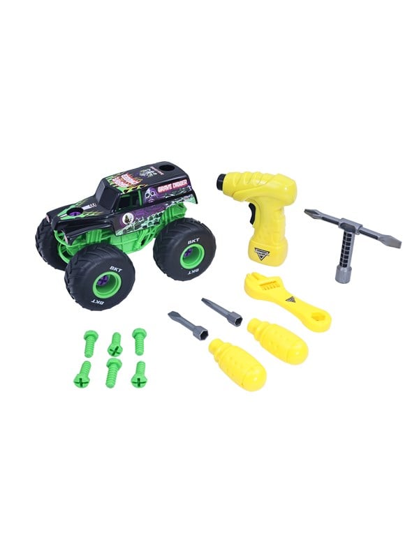 Monster Jam Mechanix 1:18 Build N ReBuild Grave D