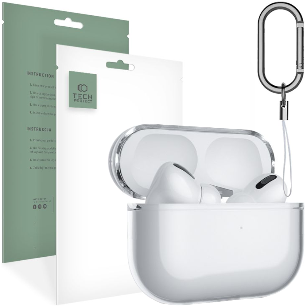Tech-Protect FlexAir Case for Apple AirPods Pro 1 / 2 - Transparent