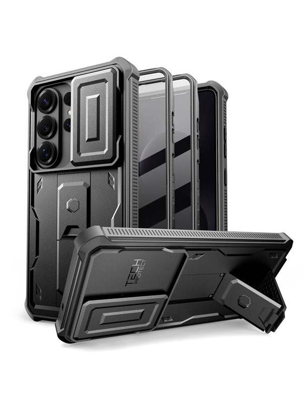 Tech-Protect Kevlar Cam+ Case for Samsung Galaxy S26 Ultra - Black