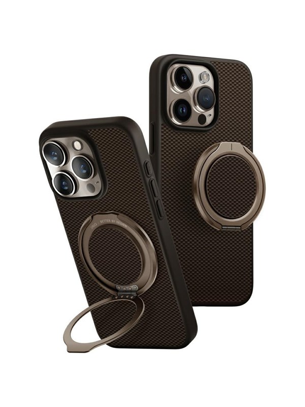 UNIQ Keva Air Magclick Charging GripFit Case for iPhone 16 Pro - Brown